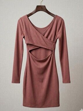 Long Sleeve Cross Back ROXY dress Size  large